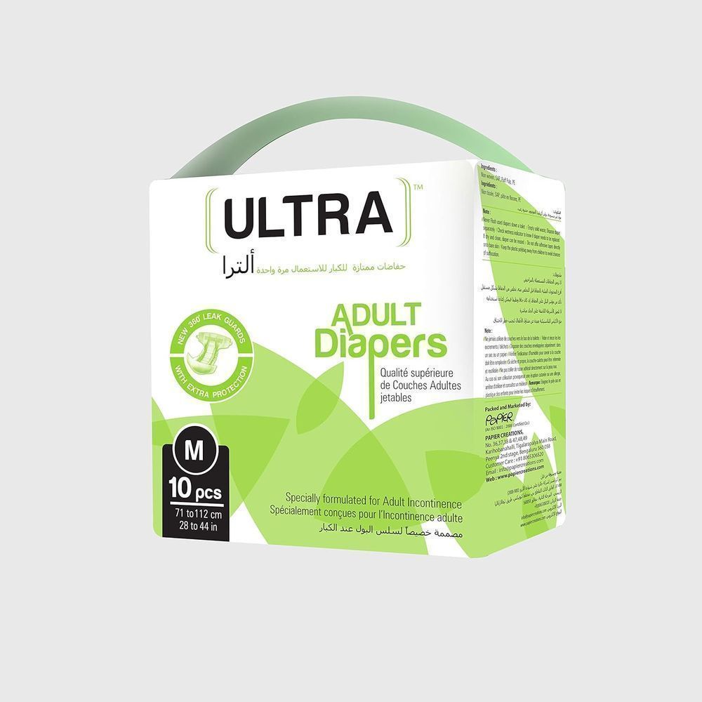 ULTRA ADULT DIAPERS (M)10"S #52043