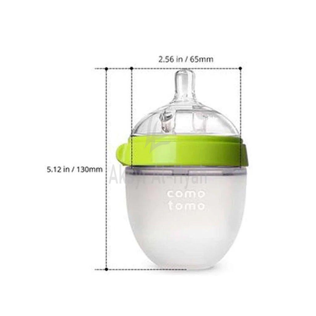COMOTOMO SOFT SILICONE BABAY BOTTLE 150ML GREEN/WHITE#21344 7