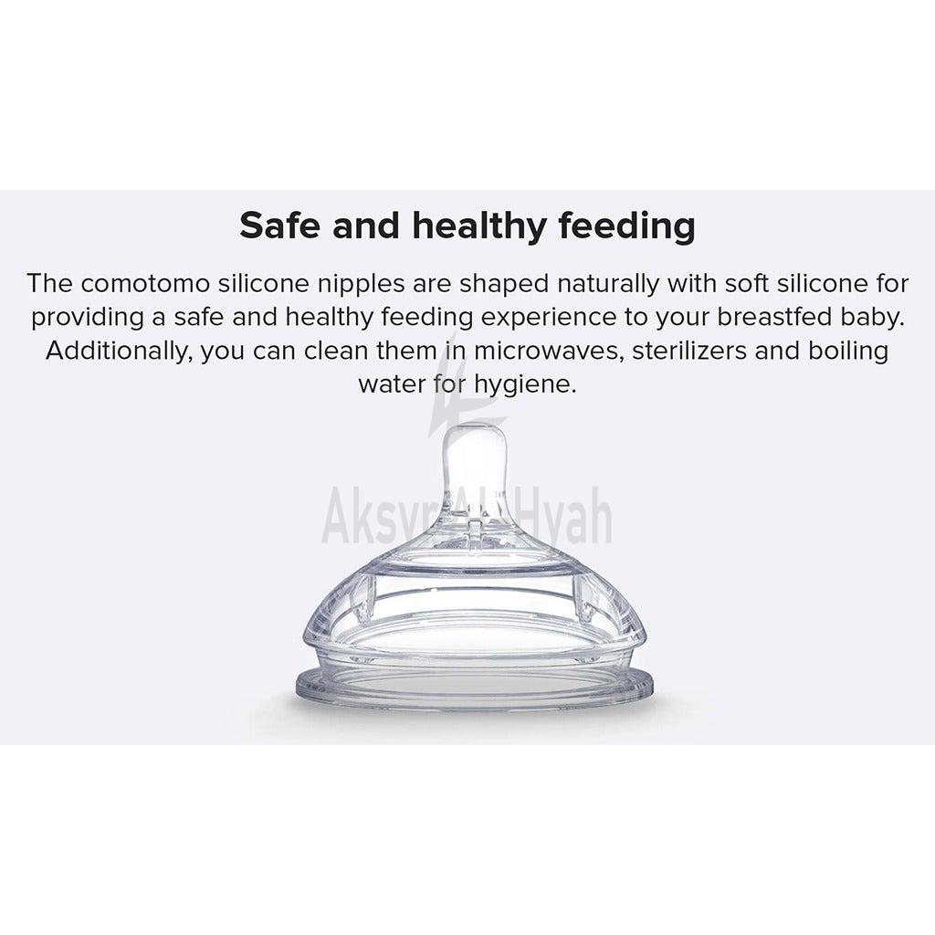 COMOTOMO SILICONE NIPPLE MEDIUM FLOW 2"S#21353 1