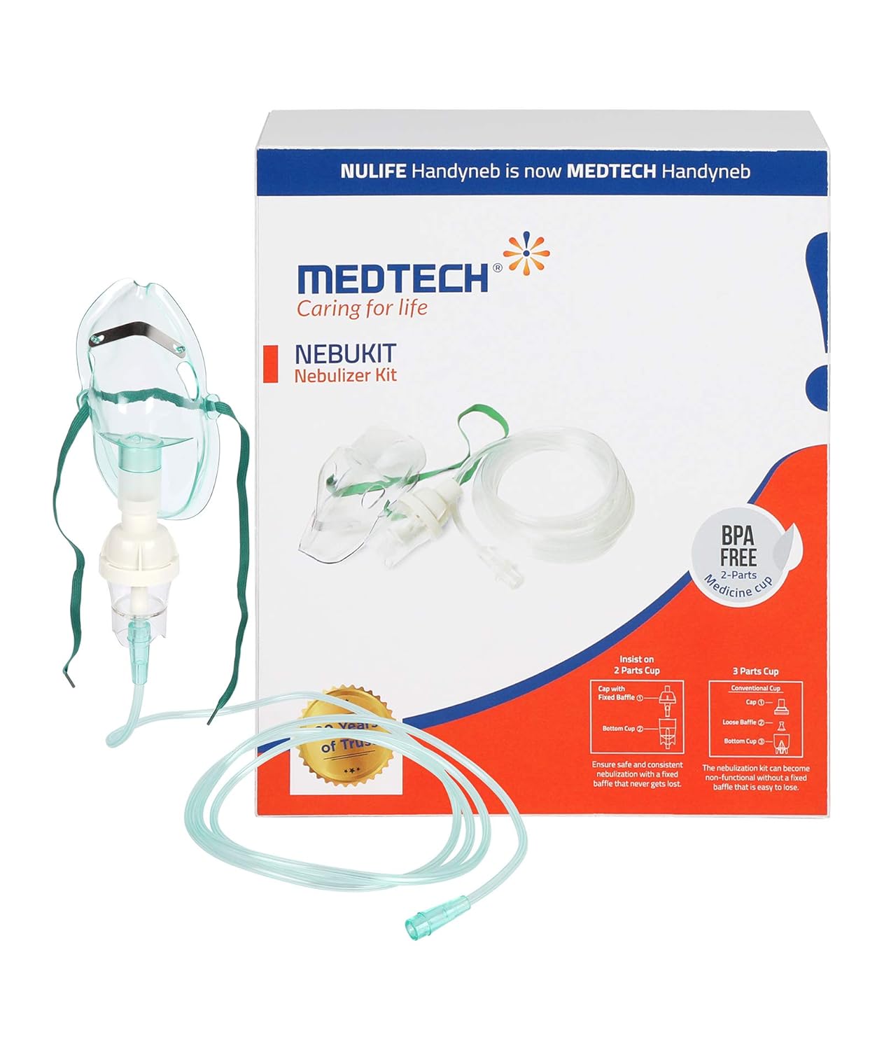 MEDTECH NEBULIZER KIT 3X BOX PACK WITH  CHILD MASK