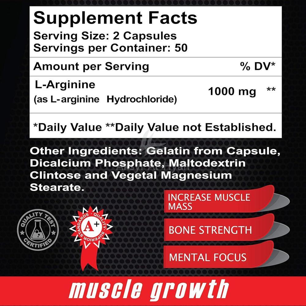 ALFA MAXIMUM L-ARGININE 1000MG CAP 100"S #17141 1