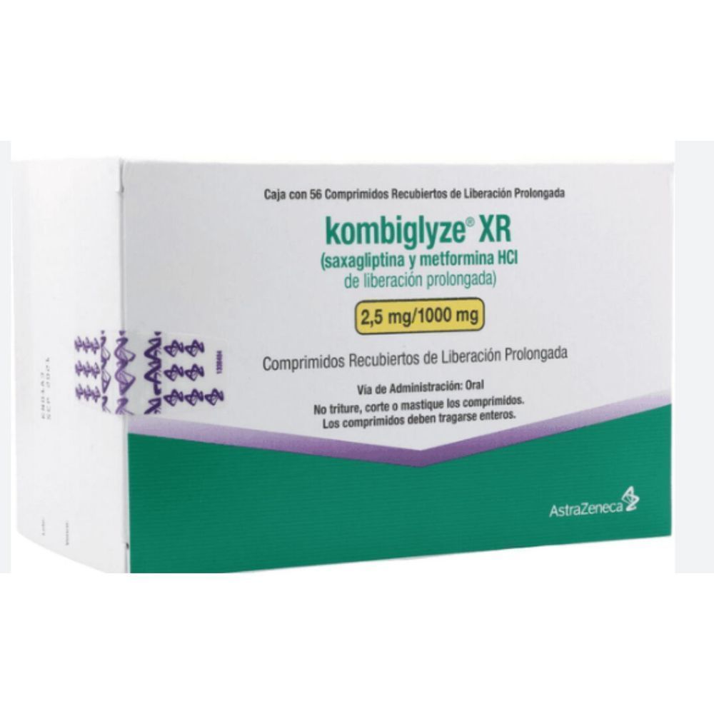 KOMBIGLYZE XR 2.5/1000MG TABLETS 56'S