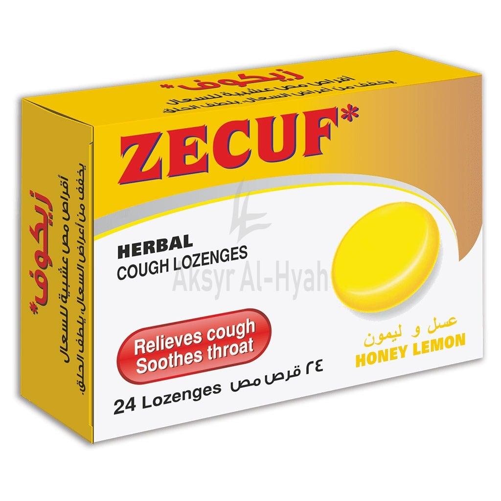 ZECUF HONEY LEMON LOZENGES 24'S