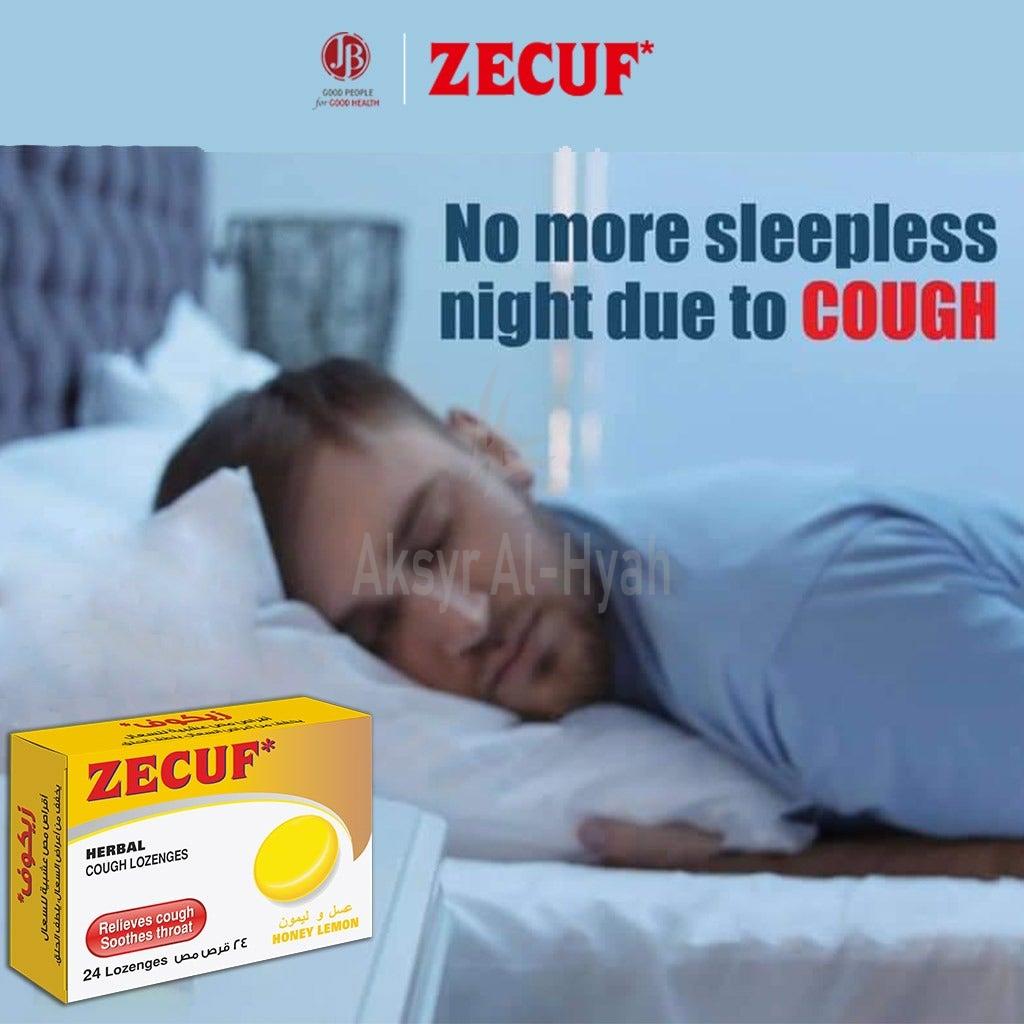 ZECUF HONEY LEMON LOZENGES 24'S 2