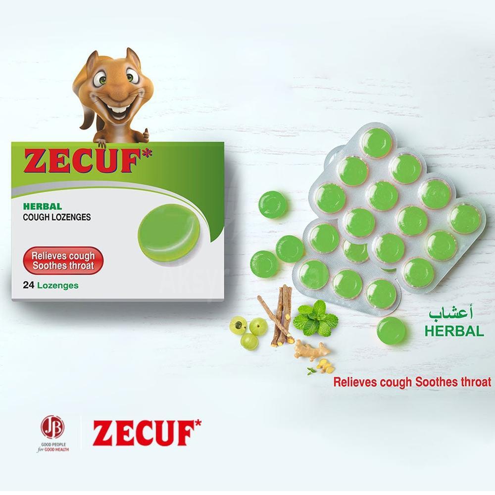ZECUF HERBAL LOZENGES 24'S 1