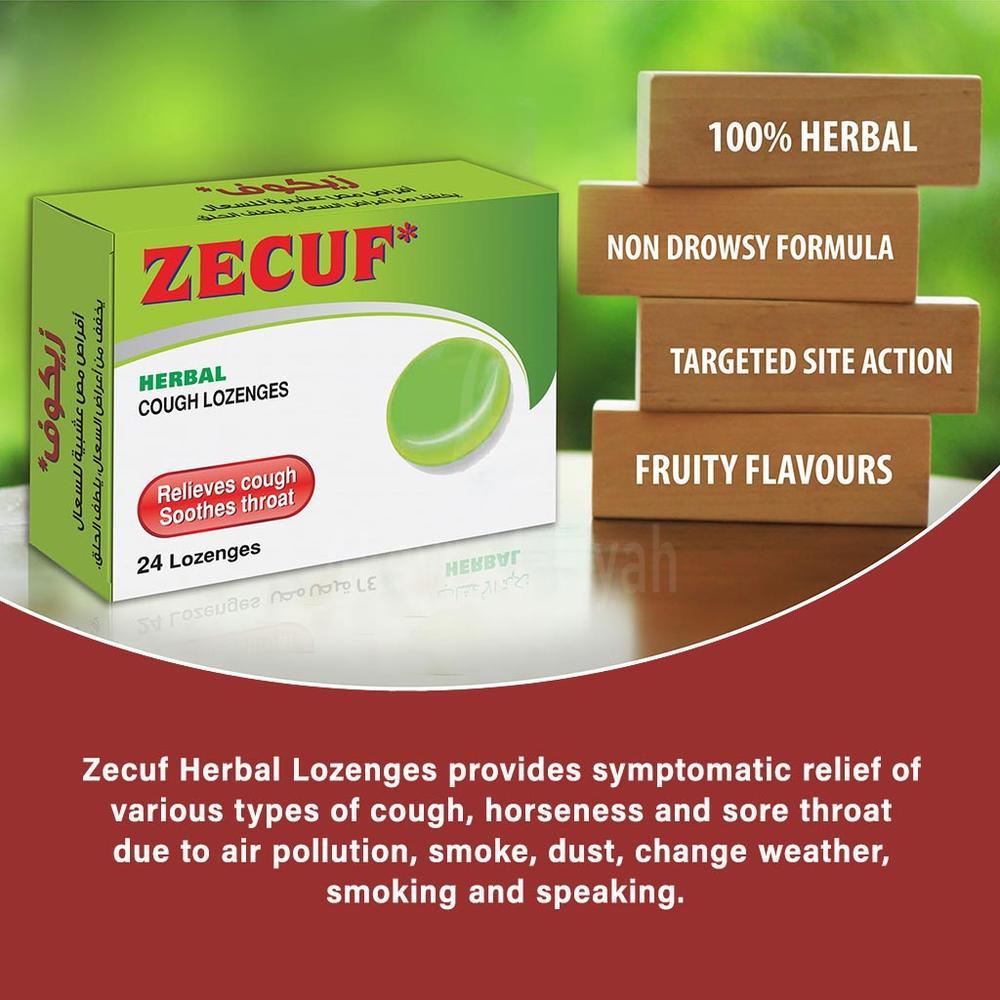 ZECUF HERBAL LOZENGES 24'S 4