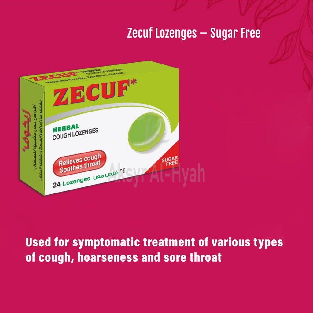 ZECUF LOZENGES SUGAR FREE 24'S