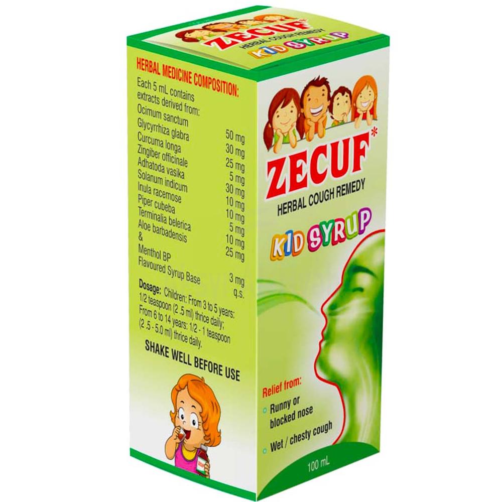 ZECUF KIDS HERBAL COUGH SYRUP 100ML #1700