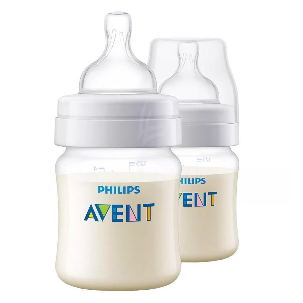 AVENT ANTI COLIC  BOTTLE  125MLX2 SCF810/62 #PA573