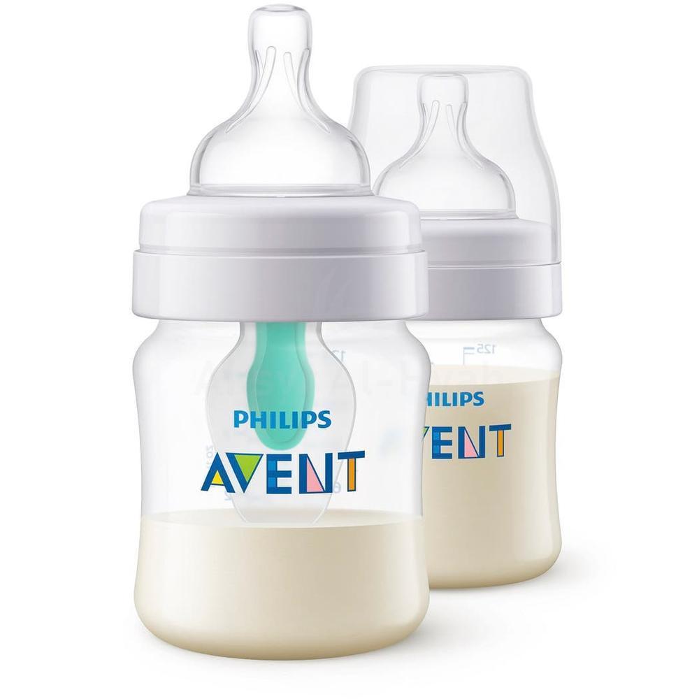AVENT ANTI COLIC  BOTTLE WITH AIRFREE 125MLX2 SCF810/24 #PA567 1