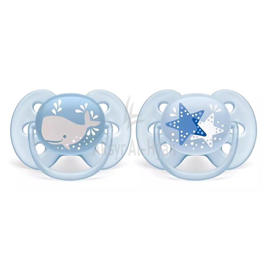 AVENT ULTRA SOFT SOOTHER 6-18M BOY 2'S SCF223/03 #PA238 2