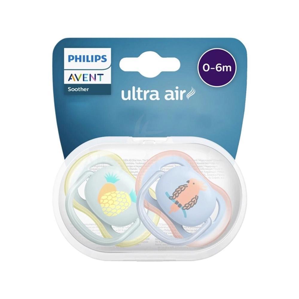 AVENT ULTRA AIR  SOOTHER 0-6M DECO MIX 2'S SCF085/14 #PA248