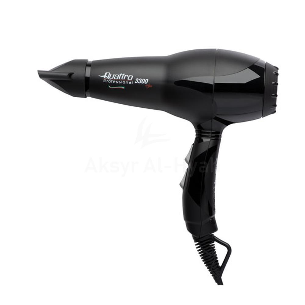 QUATTRO PROFESSIONAL HAIR DRYER 3300 UK BLACK 1