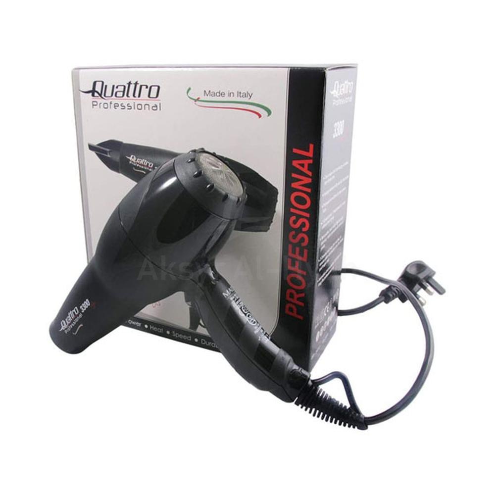 QUATTRO PROFESSIONAL HAIR DRYER 3300 UK BLACK 4