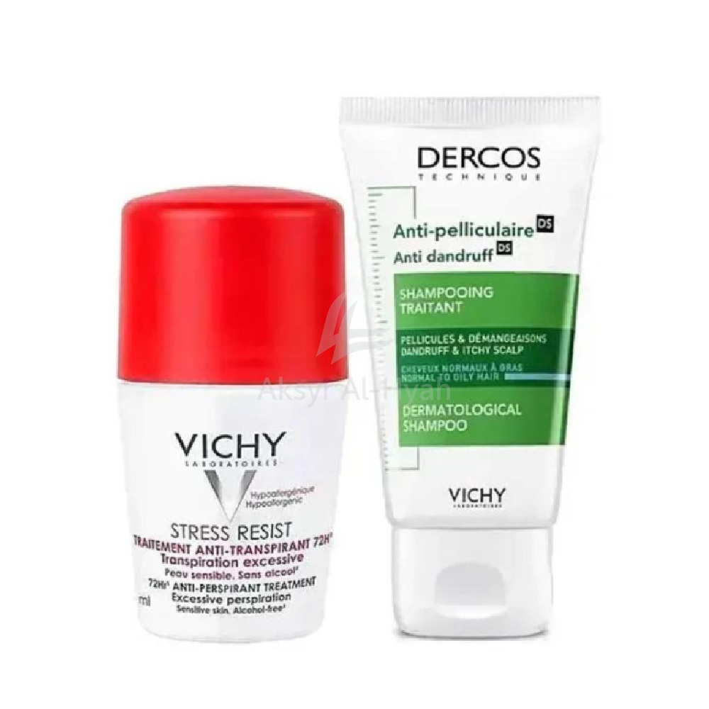OFFER VICHY DEO STRESS.50ML+DERCOS ANTI DANDRUF SHMP 50ML(FM0027307)RED