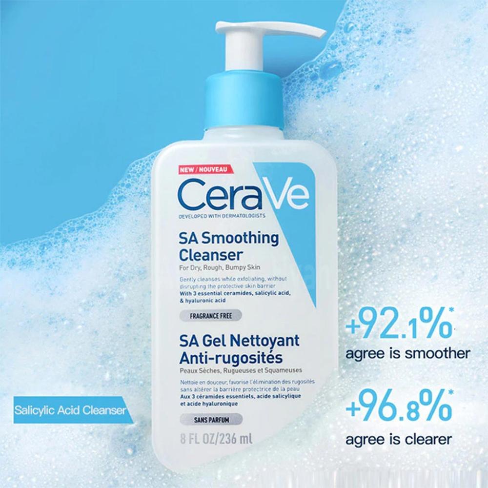 CERAVE SA SMOOTH CLEANSER DRY ROUGH 236ML#FM26352 2