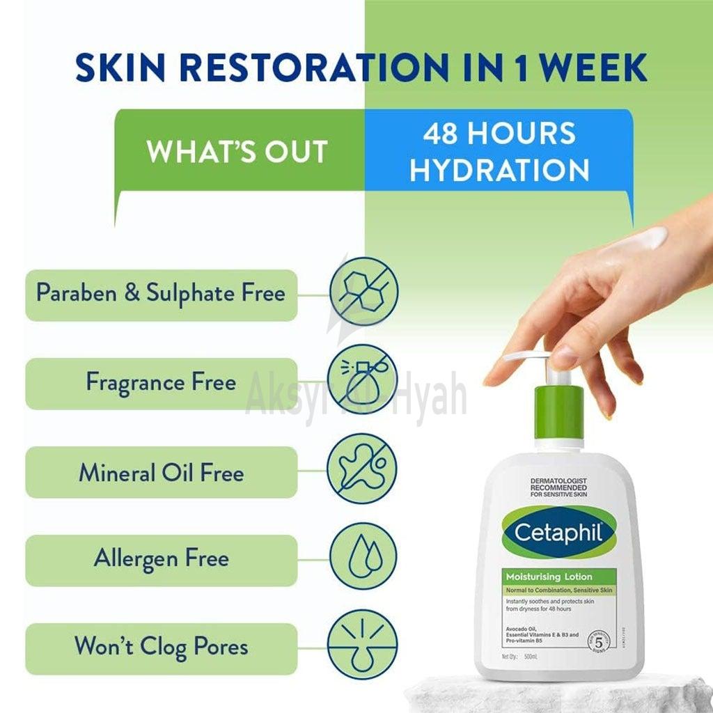 CETAPHIL MOISTURIZING LOTION W/PUMP 500ML