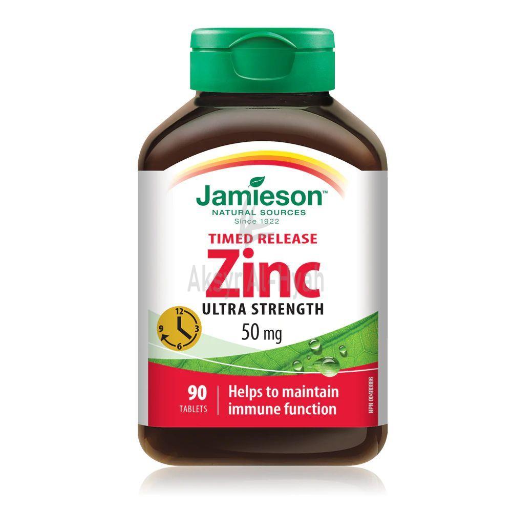 JAMIESON TIME RELEASE ZINC 50MG TAB 90"S