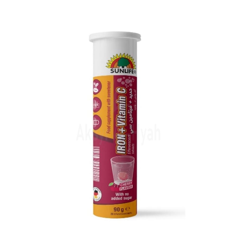 SUNLIFE IRON + VITAMIN C EFF. S/F TABLET 20`S