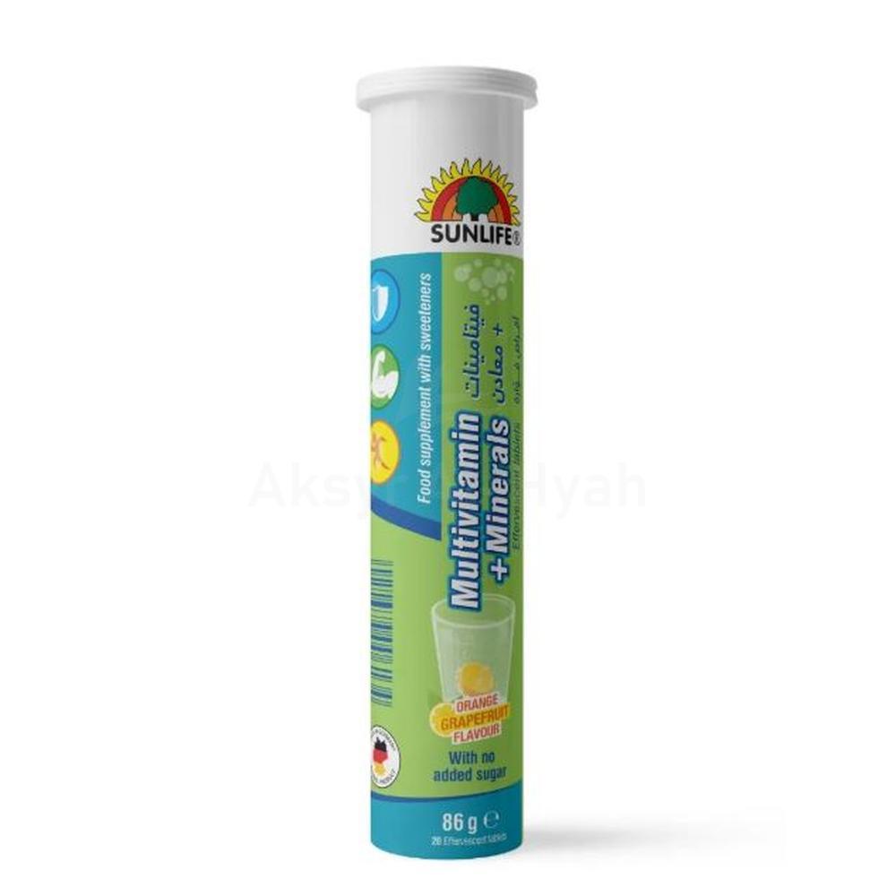 SUNLIFE MULTIVITAMIN +MINERALS  EFF. S/F TABLET 20`S