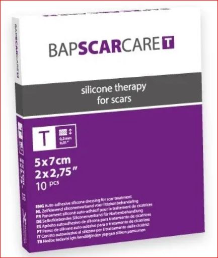 BAP SCARCARE SILICON GEL SHEET 5 X 7CM 10'S #0215 1