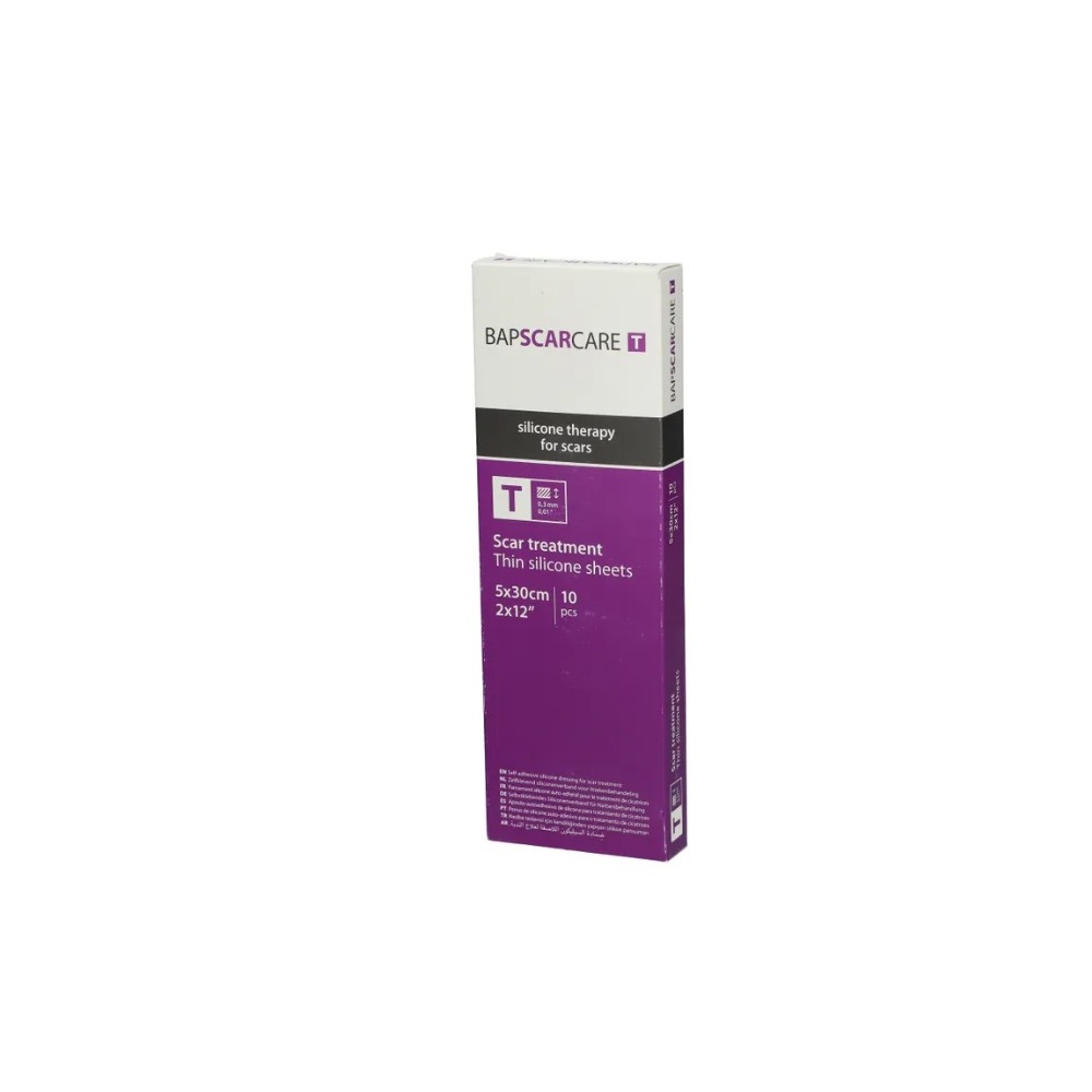 BAP SCARCARE SILICON GEL SHEET 5 X 30CM 10'S #0239