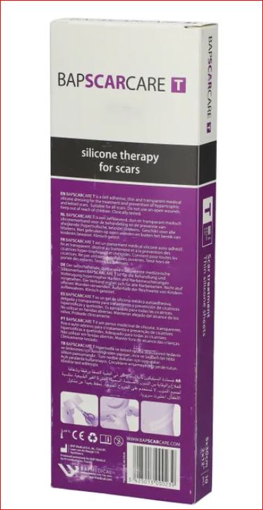 BAP SCARCARE SILICON GEL SHEET 5 X 30CM 10'S #0239