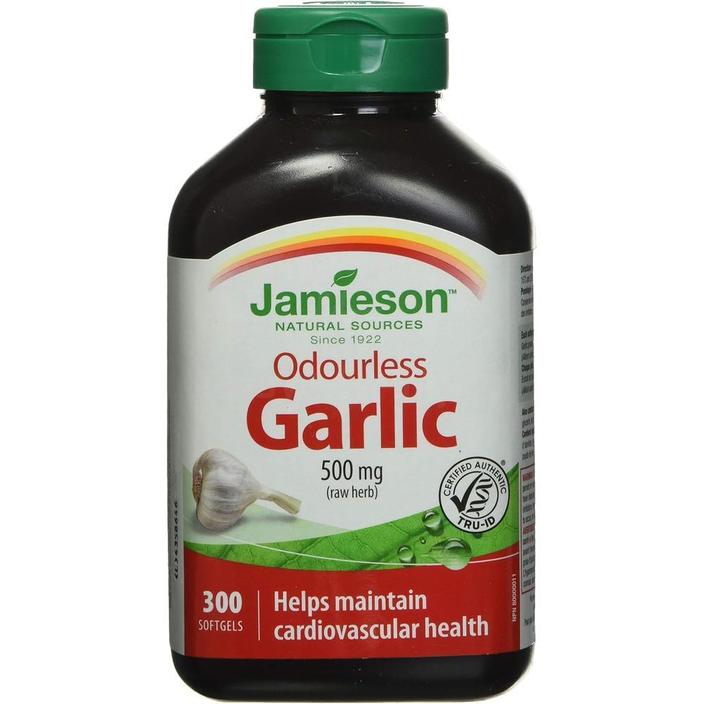 JAMIESON ODOURLESS GARLIC 500MG SOFTGELS 300"S