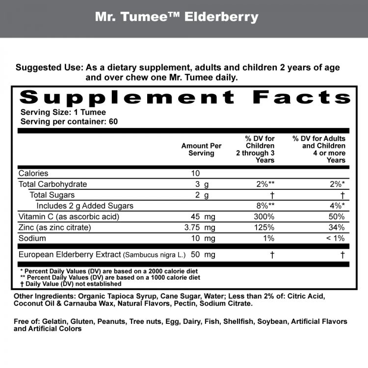 MR TUMEE ELDERBERRY GUMEE 60"S 1