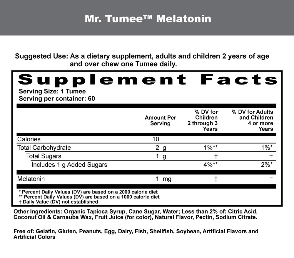 MR TUMEE MELATONIN GUMEE 60"S