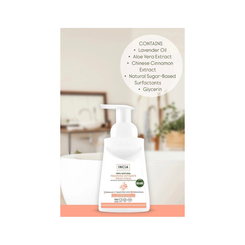 INCIA FEMINA INTIMATE WASH FOAM  200ML 4
