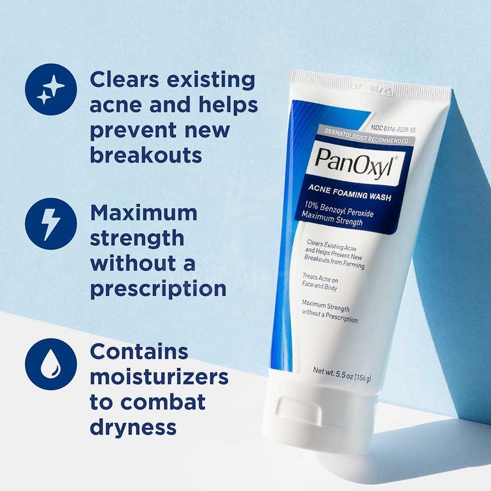PANOXYL BENZOYL 10% ACNE FOAMING WASH 156G 1