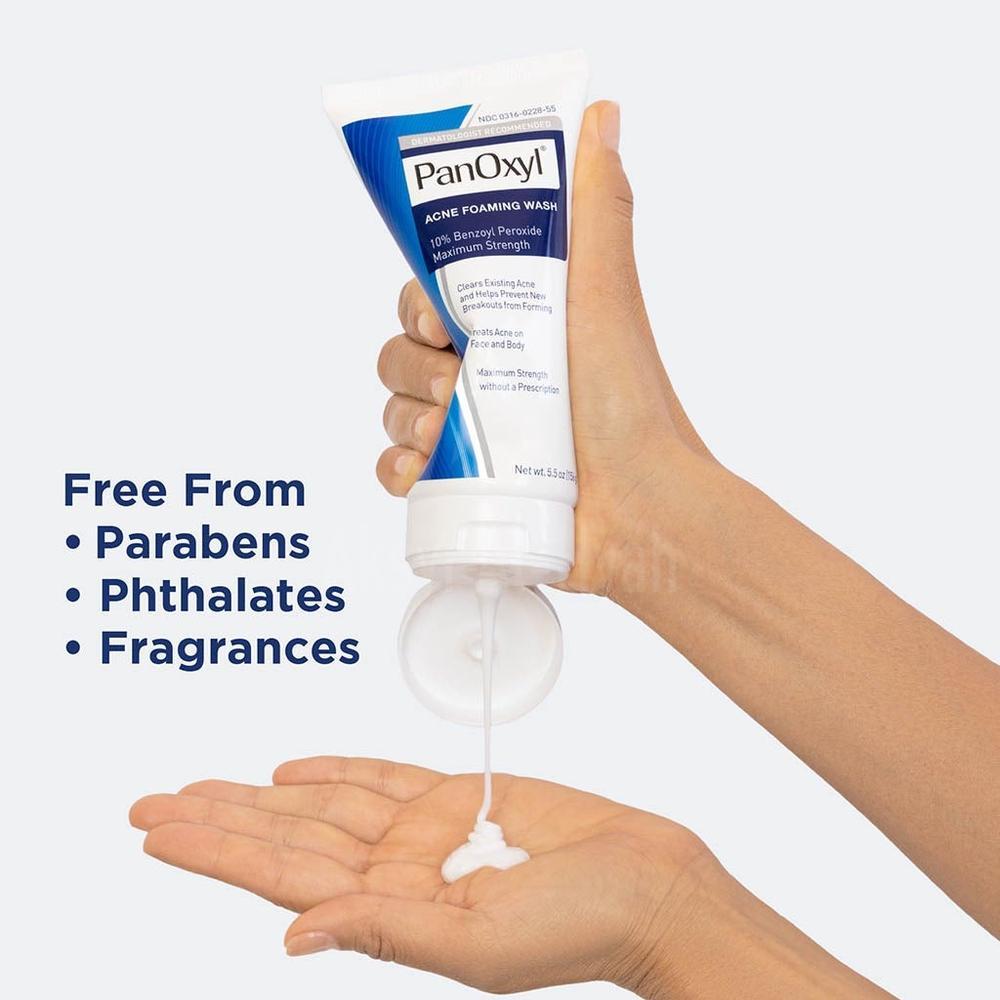 PANOXYL BENZOYL 10% ACNE FOAMING WASH 156G 3