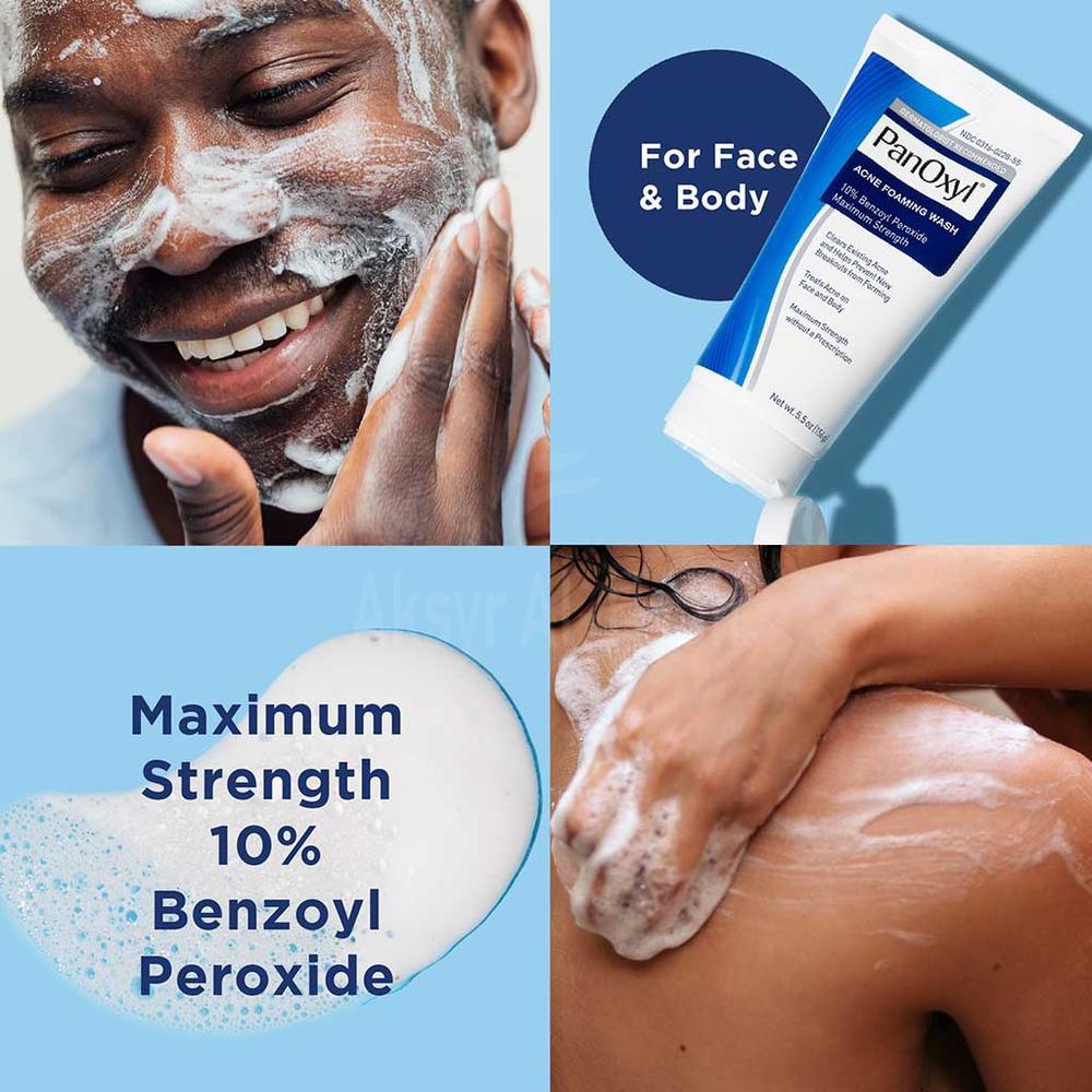 PANOXYL BENZOYL 10% ACNE FOAMING WASH 156G 4