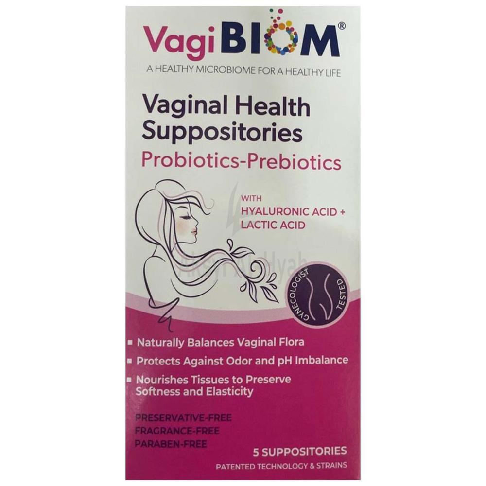VAGIBIOM PROBIOTICS+PREBIOTICS&HYALURONIC ACID VAGINAL HEALTH SUPP 5"S #BI-10003