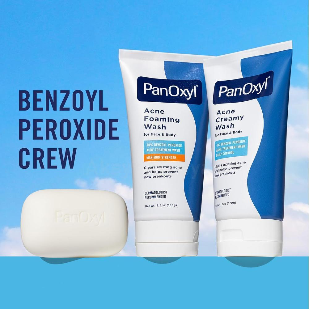 PANOXYL BENZOYL 4% ACNE CREAMY WASH 170G 3