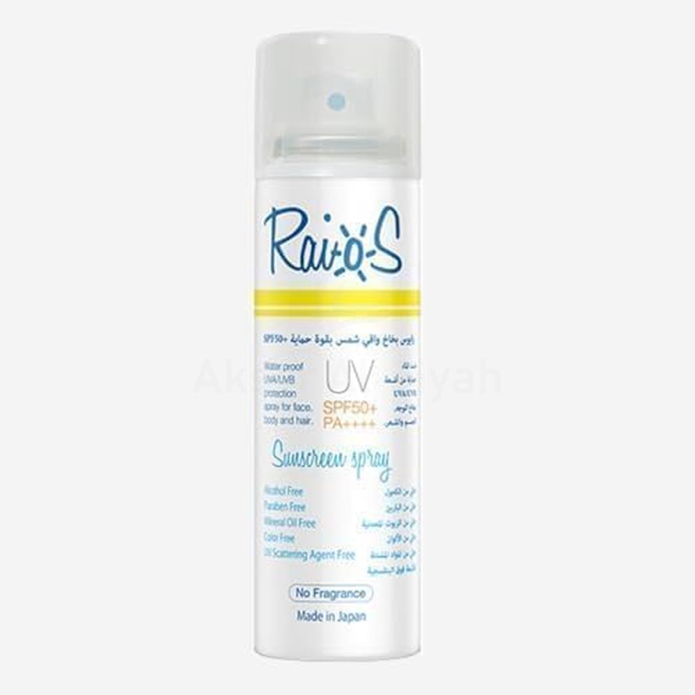 RAIOS UV SUNSCREEN SPRAY NO FRAGRANCE SPF50+ 70ML