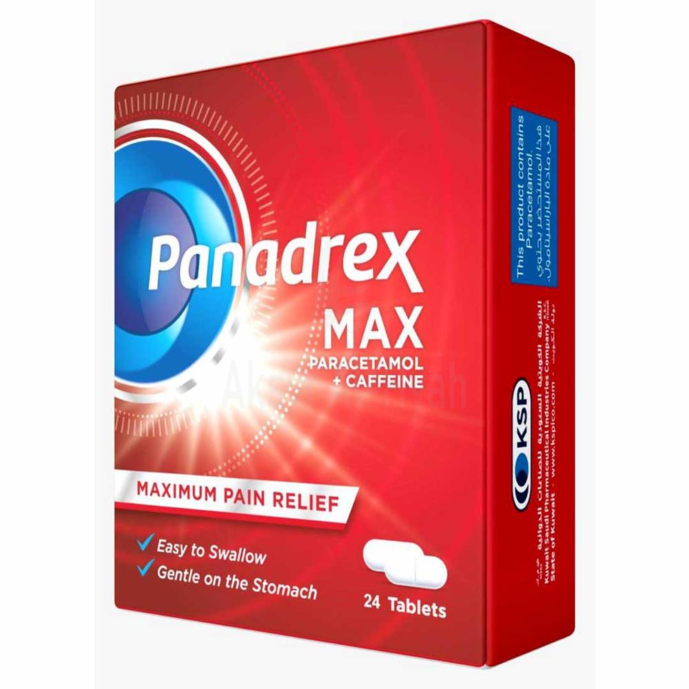 PANADREX MAX 500 +CAFFEINE TAB 24'S