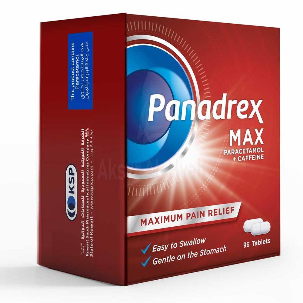 PANADREX MAX 500 +CAFFEINE TAB 96'S