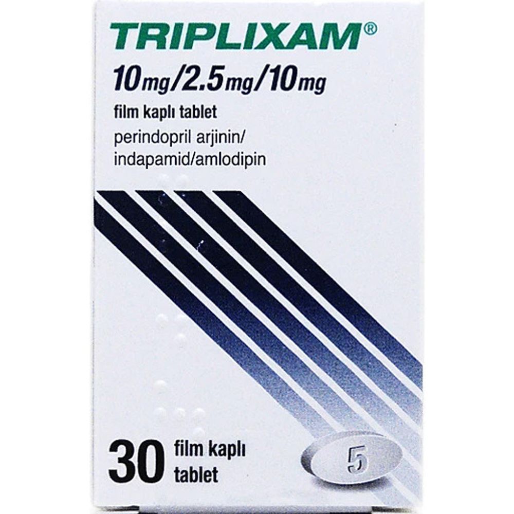 TRIPLIXAM 10MG/2.5MG/10MG TAB 30'S