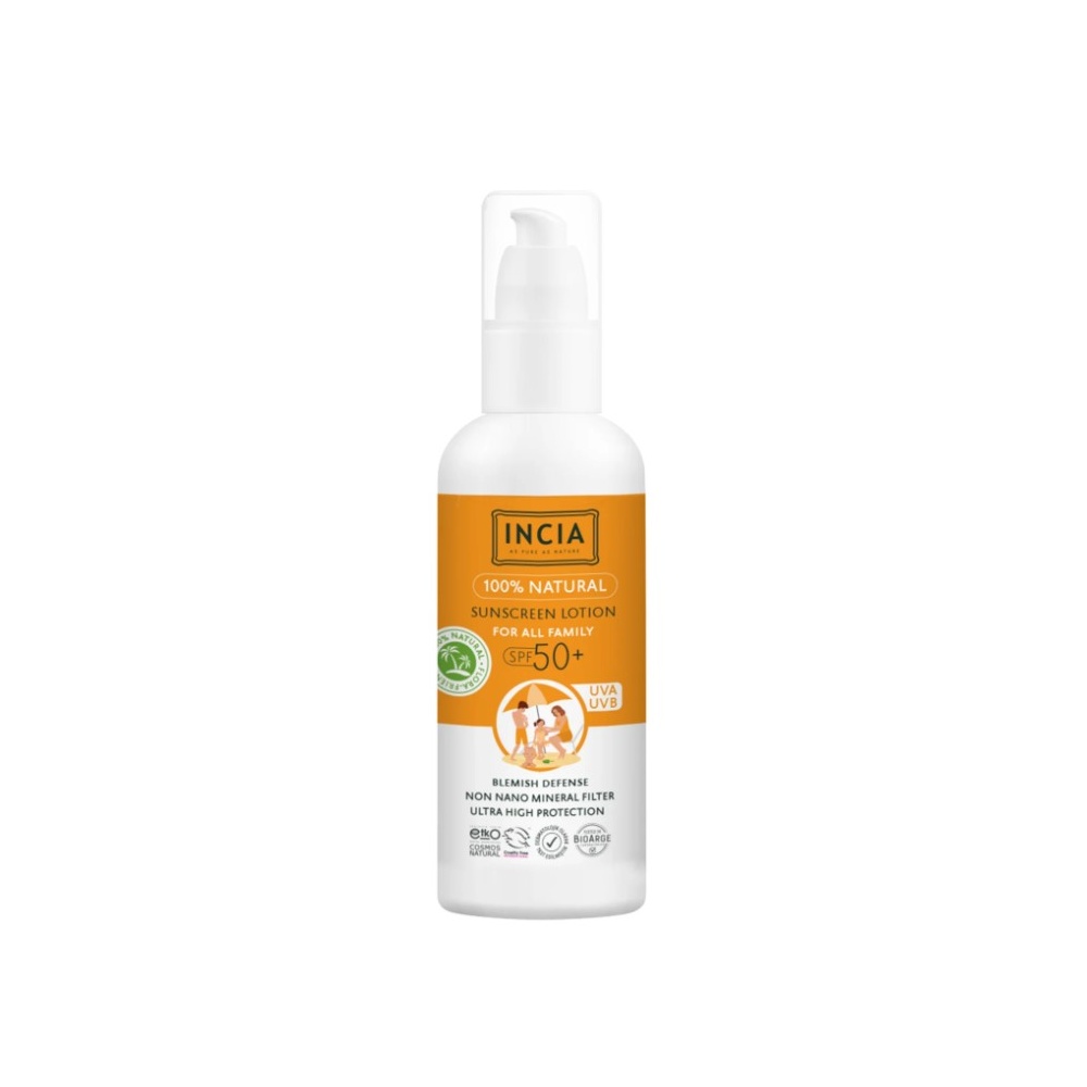 INCIA SPF50 SUNSCREEN LOTION FOR FAMILY 100ML
