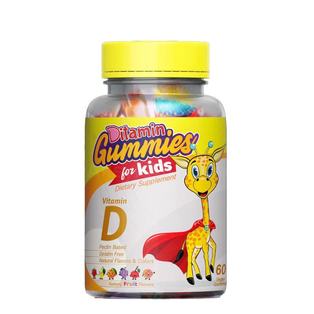 DITAMIN GUMMY CALCIUM PLUS VITAMIN D FOR KIDS 60'S