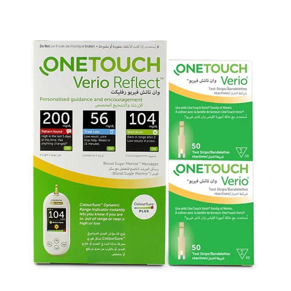 ONE TOUCH  VERIO REFLECT DEVICE+2 BOX STRIP - STARTER KIT