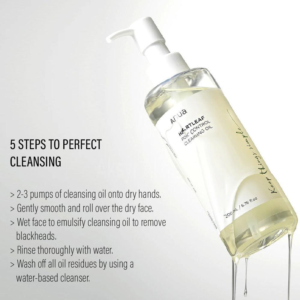 ANUA HEARTLEAF PORE CONTROL CLEANSING OIL 200ML 2