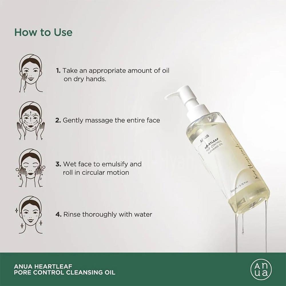 ANUA HEARTLEAF PORE CONTROL CLEANSING OIL 200ML 6