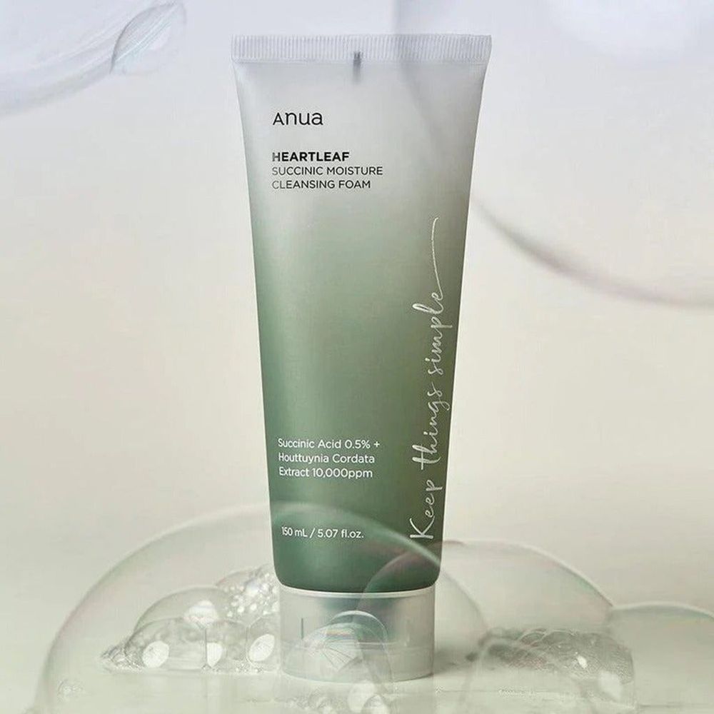 ANUA HEARTLEAF SUCCINIC MOISTURE CLEANS. FOAM 150ML 1