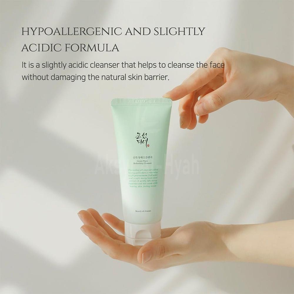 BOJ GREEN PLUM REFRESHING CLEANSER 100ML 3