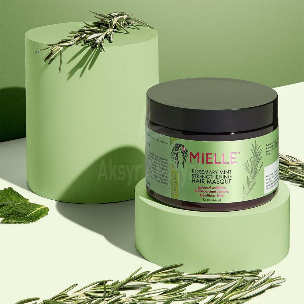 MIELLE ROSEMARY MINT STRENGTHENING HAIR MASQUE 340G 2