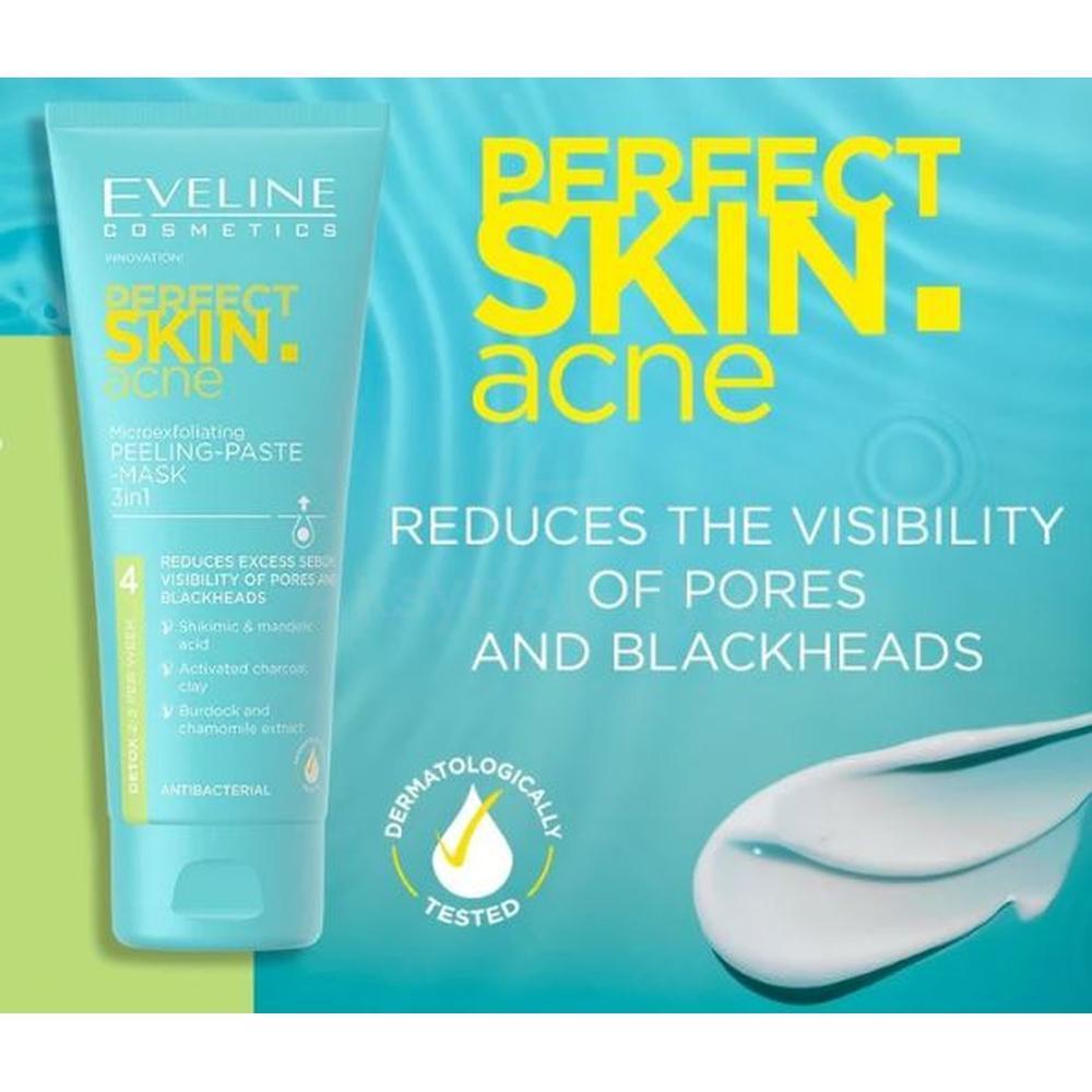 EVELINE PERFECT SKIN ACNE PEELING MASK 3IN1 75ML #69302 1