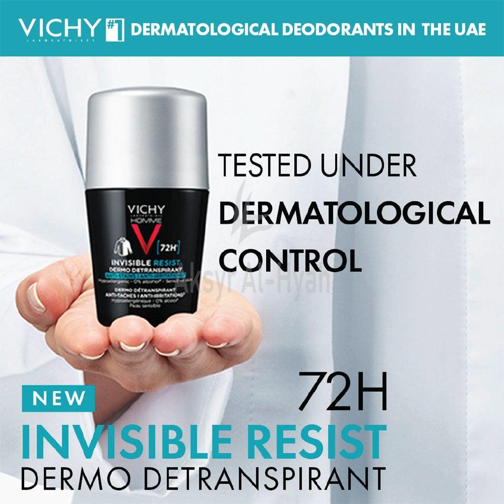 VICHY HOMME INVISIBLE RESIST 72H DEO ROLL ON MEN 50ML(FM0028239) 4